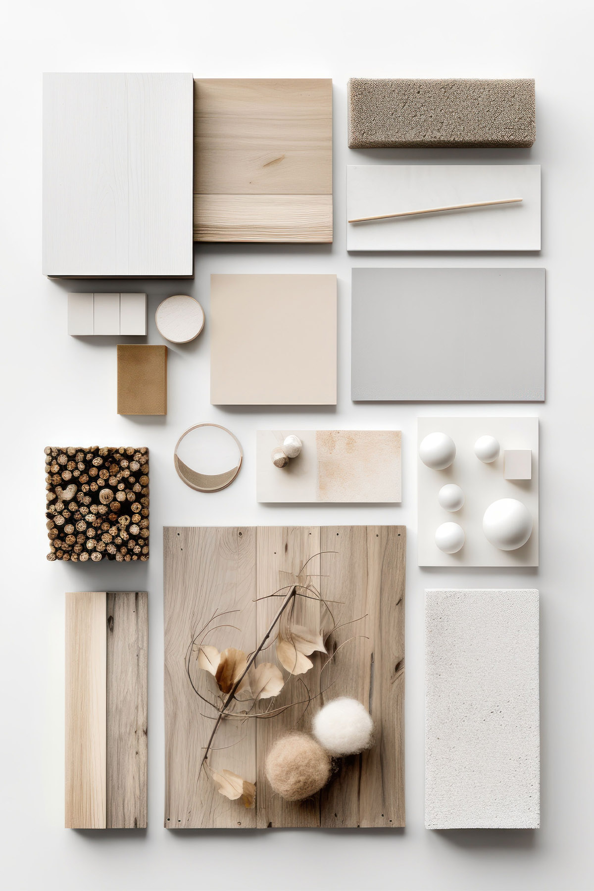 Moodboard cucina bianca top in Dekton