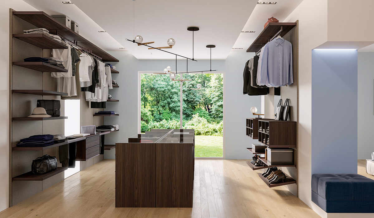 Cabina armadio boiserie